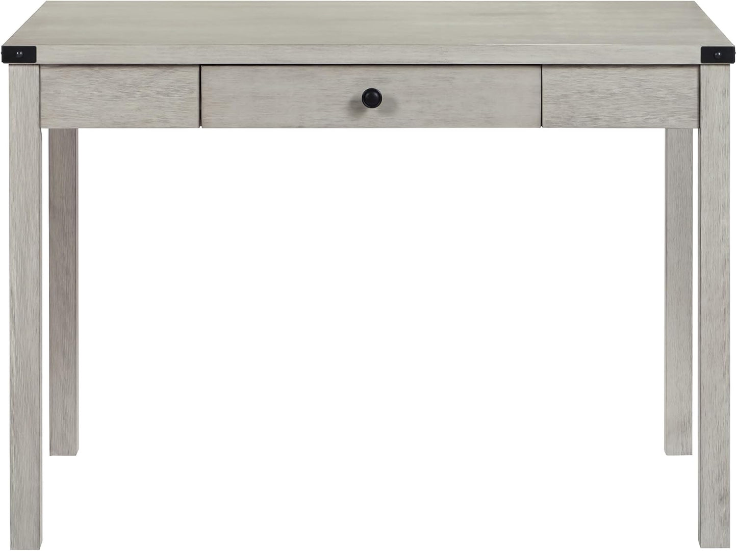 Modern Writing Desk with Storage – Elegant Champagne Finish