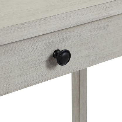 Modern Writing Desk with Storage – Elegant Champagne Finish